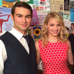 Chace Crawford, Dianna Agron, Mark Salling, Paris Barclay, Glee, Twitter Chace Crawford, Dianna Agron, Mark Salling, Paris Barclay, Glee, Twitter